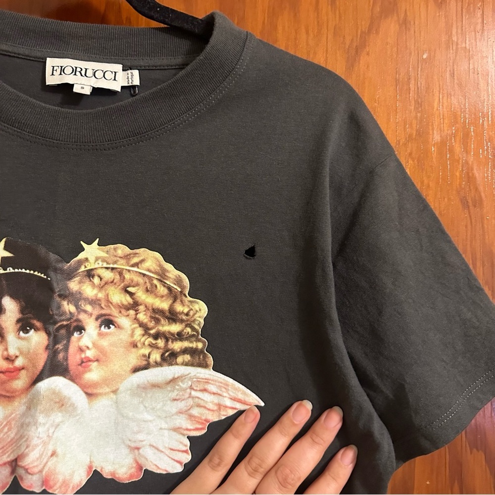 Fiorucci Angels T-Shirt Dark Grey Shirt - Picture 9 of 9